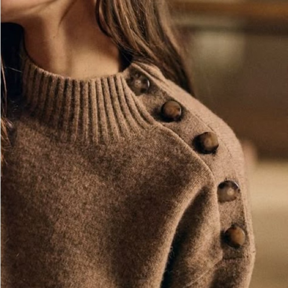 Sezane Taupe Sweater NWT RARE - Picture 2 of 5